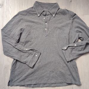 Spier & Mackay Shirt Mens 2XL XXL Gray Preppy long Sleeve Shirt Premium Cttn